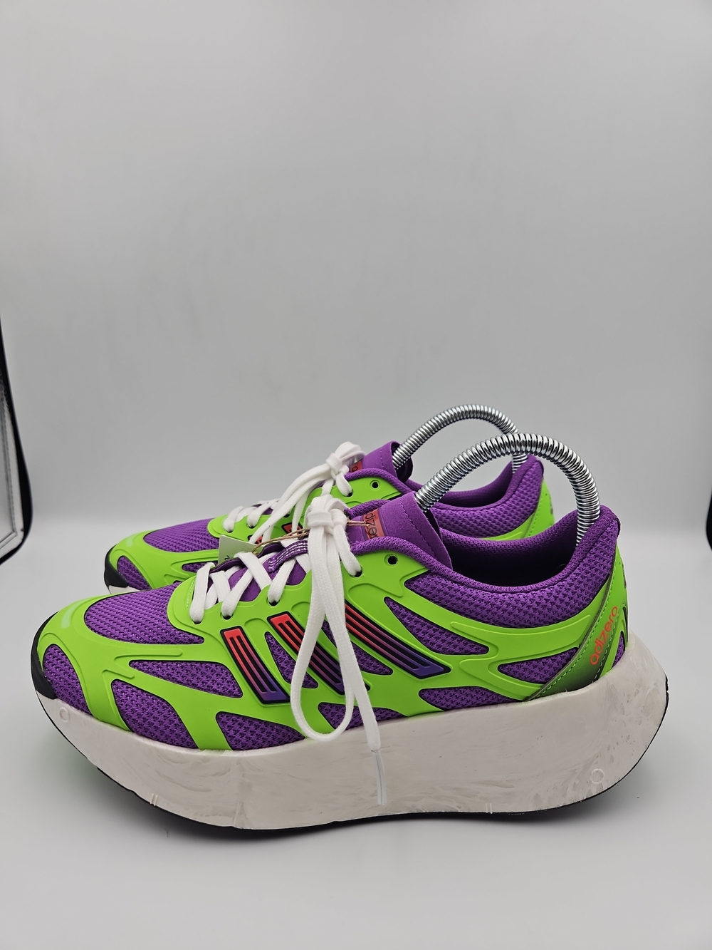 adidas Women’s Neon Green & Purple Athletic Sneakers